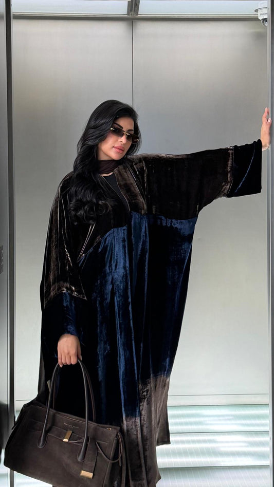 ombré velvet brown.