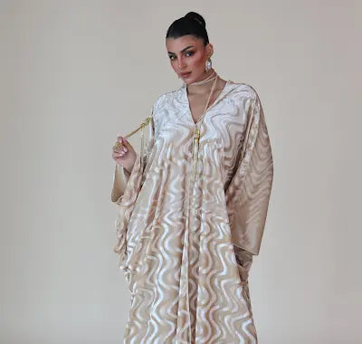 Keke Swirl Jalabiya In Vanilla