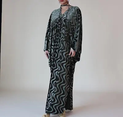 Keke Swirl Jalabiya In Pistachio