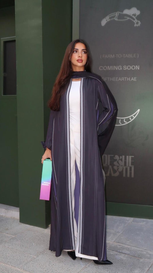 Keke signature abaya purple.