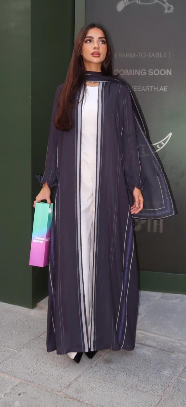 Keke signature abaya purple.