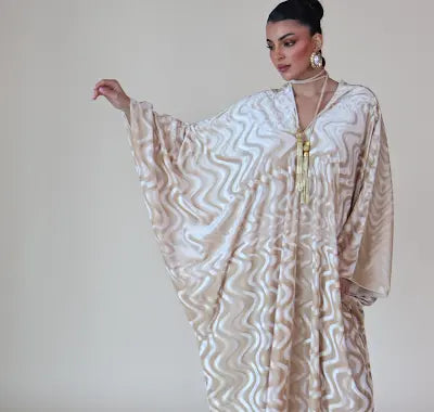 Keke Swirl Jalabiya In Vanilla