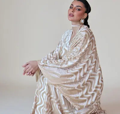 Keke Swirl Jalabiya In Vanilla