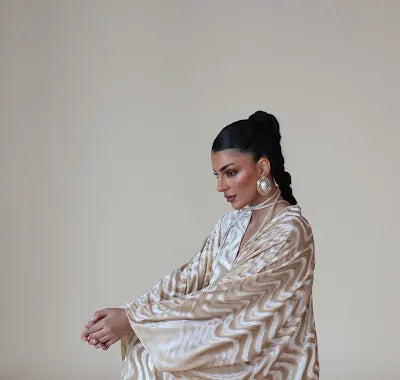 Keke Swirl Jalabiya In Vanilla