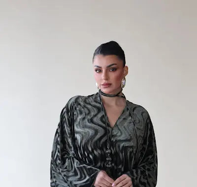 Keke Swirl Jalabiya In Pistachio