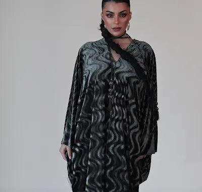 Keke Swirl Jalabiya In Pistachio