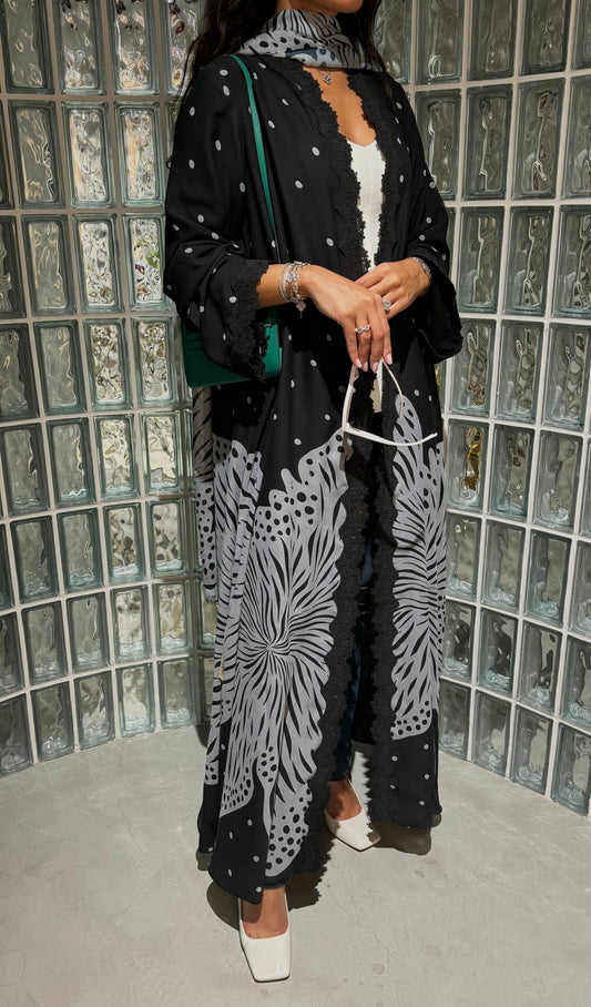 Polka abaya