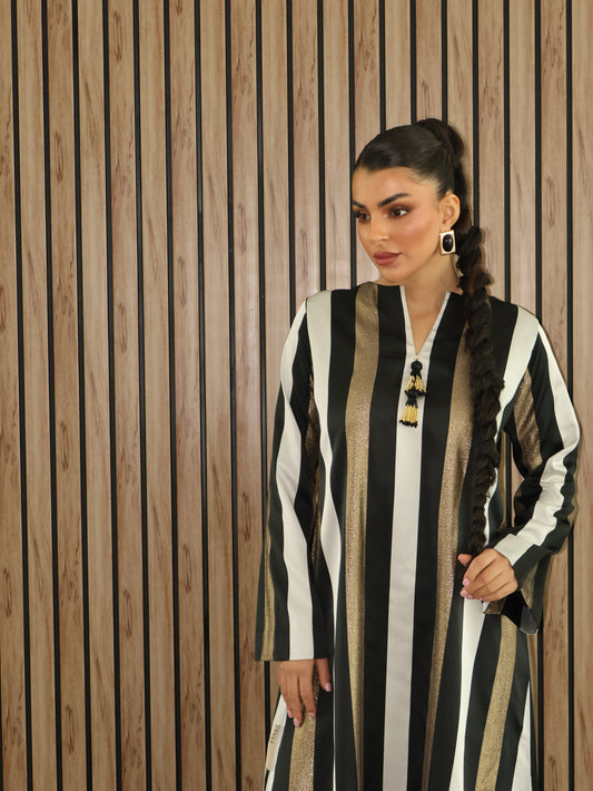 Keke Gold Stripes Jalabiya