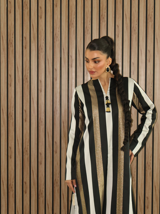 Keke Gold Stripes Jalabiya