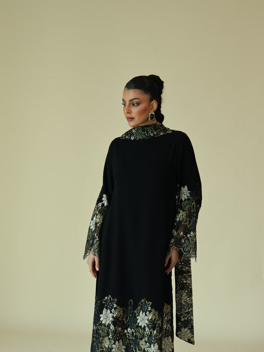 Keke Floral Lace Jalabiya